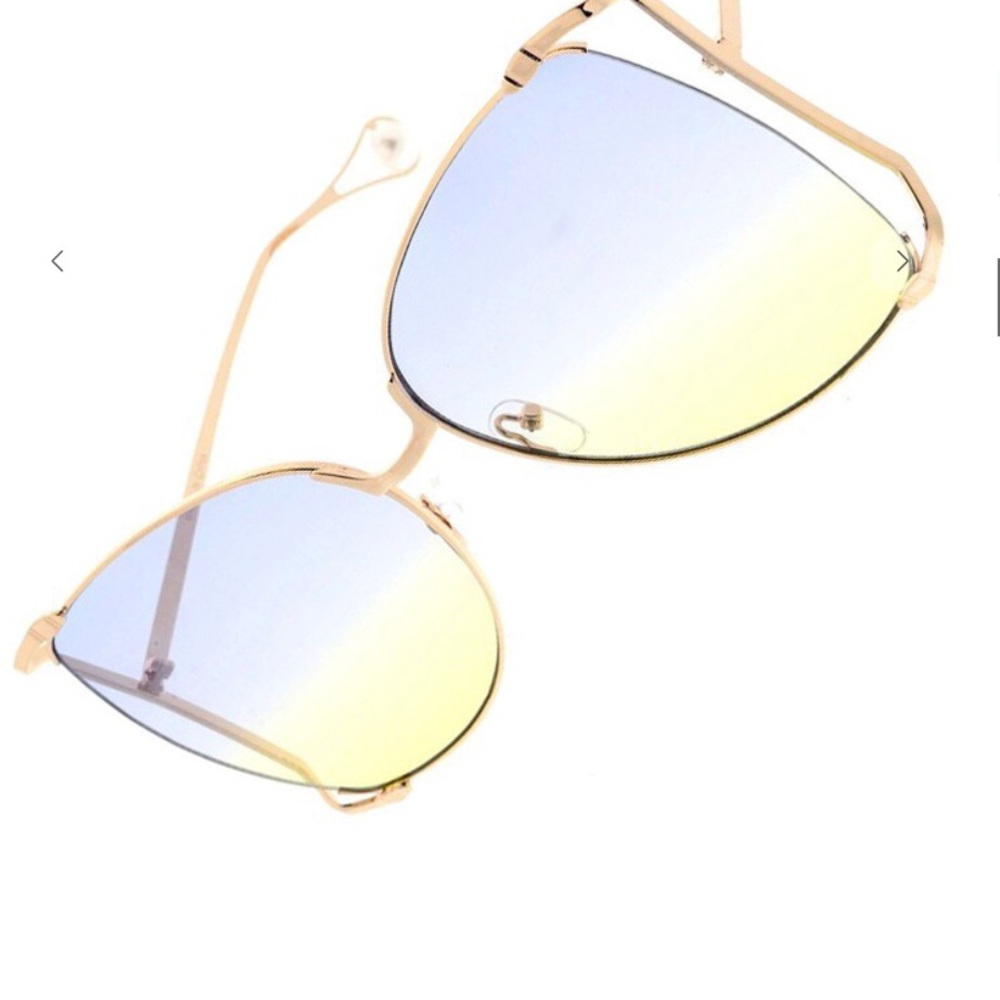 Pearl Light Blue, Yellow Clear Sunglasses
